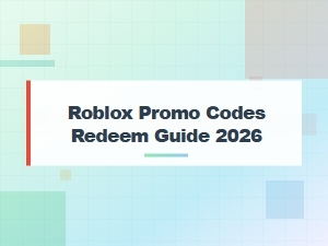 Roblox Promo Codes Redeem Guide 2026 – Step-by-Step Instructions