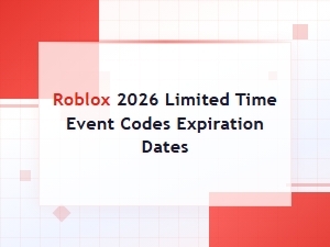 Roblox 2026 Limited Time Event Codes and Expiration Dates Guide